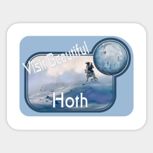 Visit Beautiful Hoth Sticker